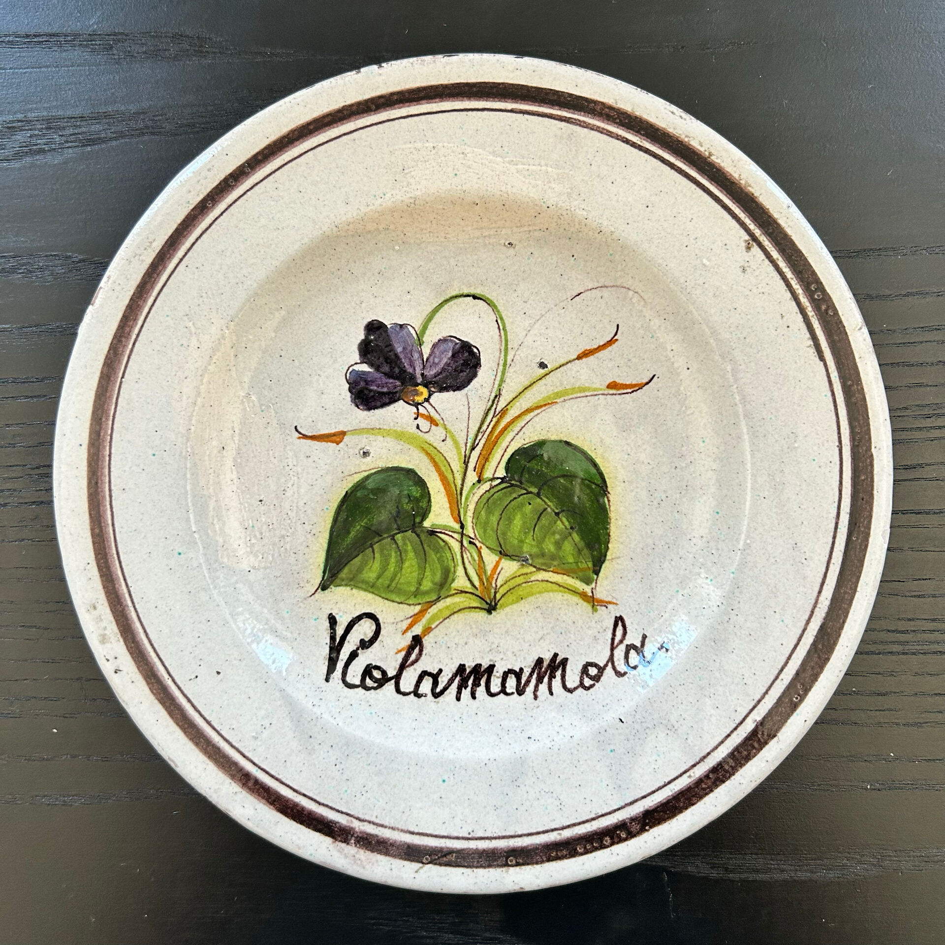 Collection of 3 botanical dishes made in Italy.