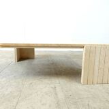 Travertine Coffee Table 1970s, Italy