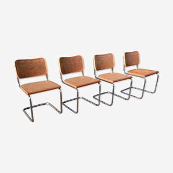 4 chairs b32 cesca by Marcel Breuer