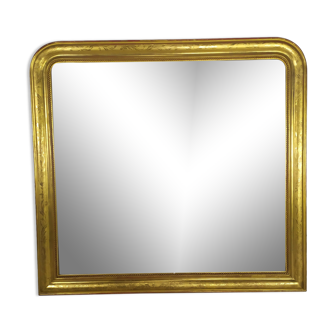 Gilded mirror Louis Philippe - 117x125cm