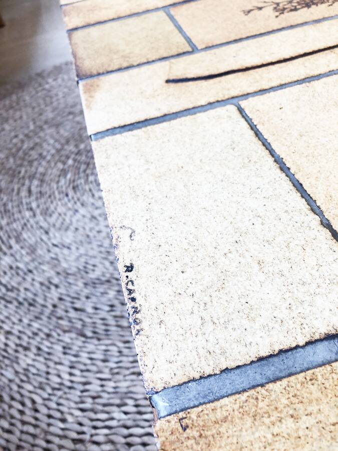 Capron coffee table mod. “Herbarium”, 1970