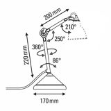 Lampe DCW édition Gras 207 noire