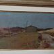 Peinture à l'huile sur panneau paysage arnaccio pise bruno loretti (livorne
