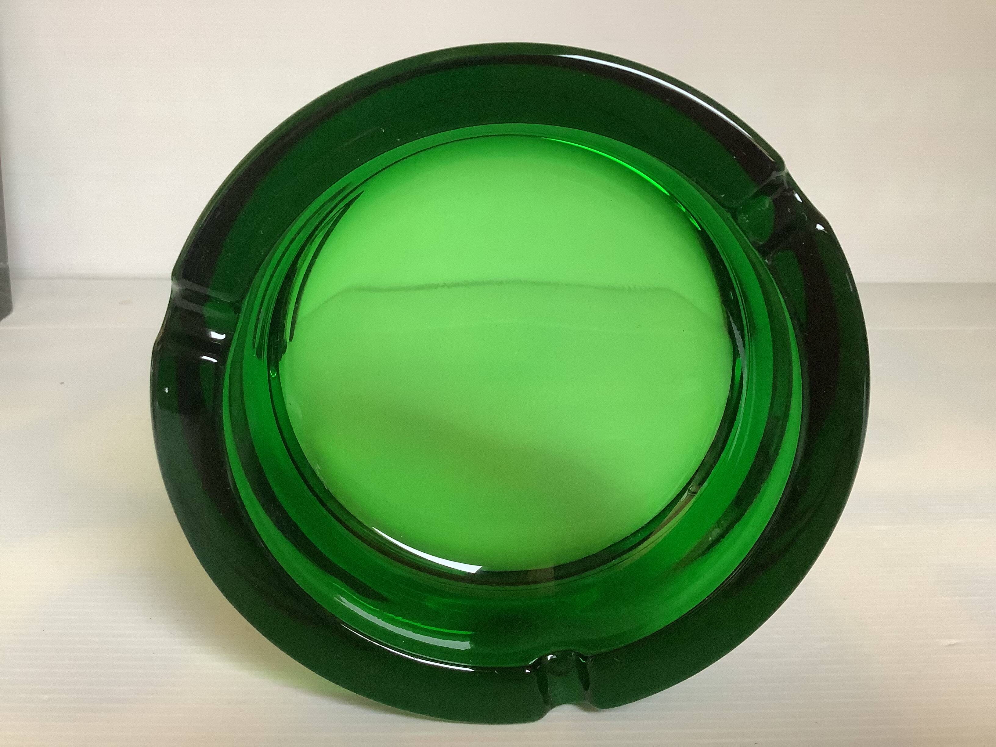 Cendrier vide poche vert design Italy