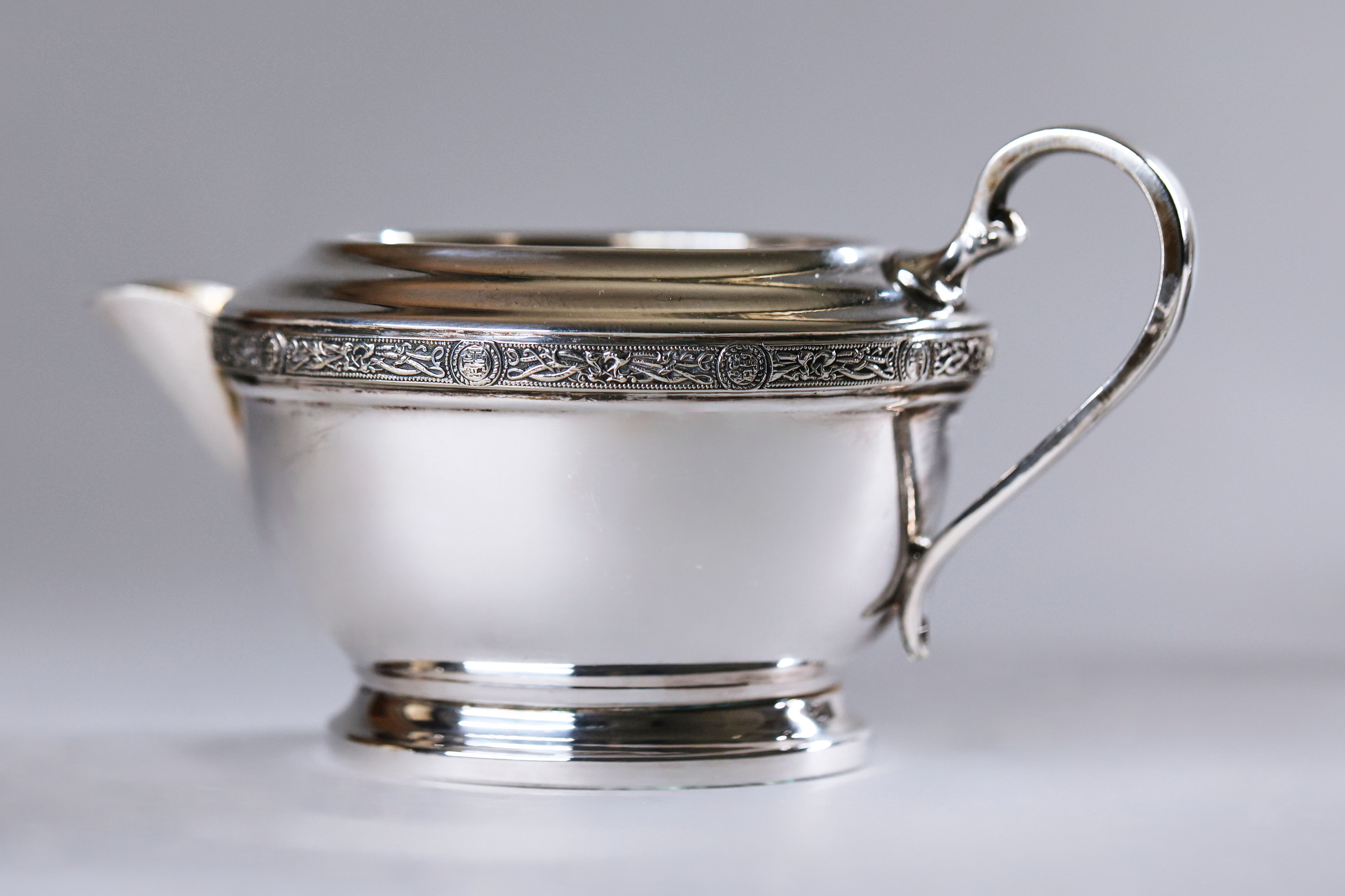 Vintage milk jug silver plate, old sheffield, 19th century