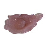 Empty pocket in rose quartz