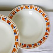 4 semi-hollow plates in iron earth of the Salins model Lucette 210855