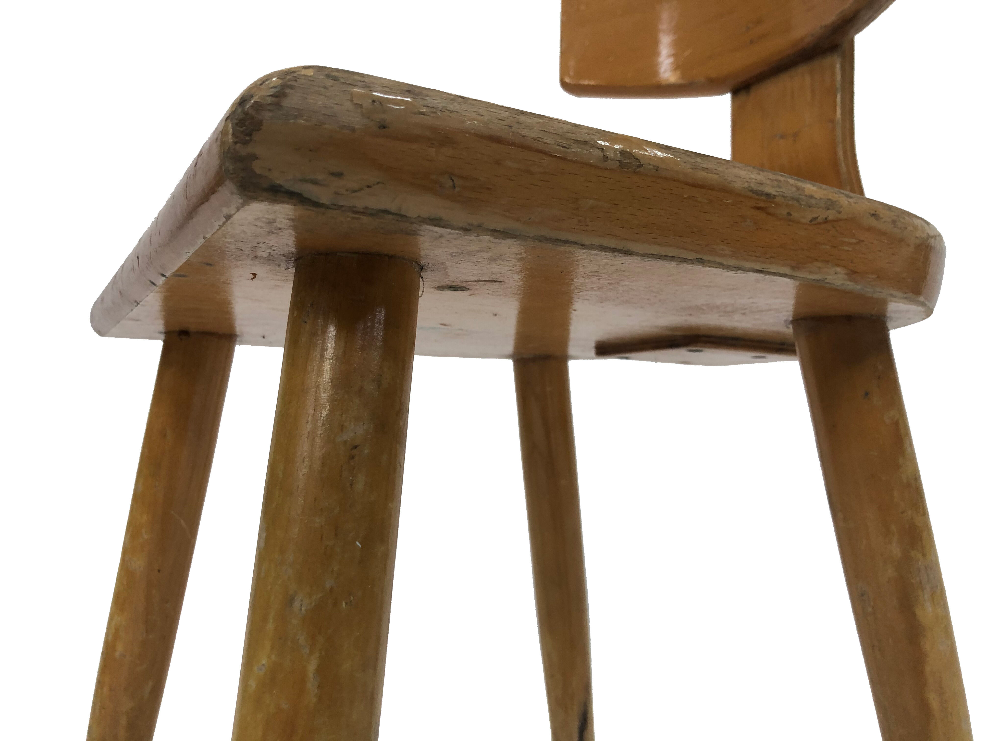 Vintage school chair netherlands 1960s model teacher