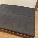 Vintage oak convertible bench by Alain Gaubert