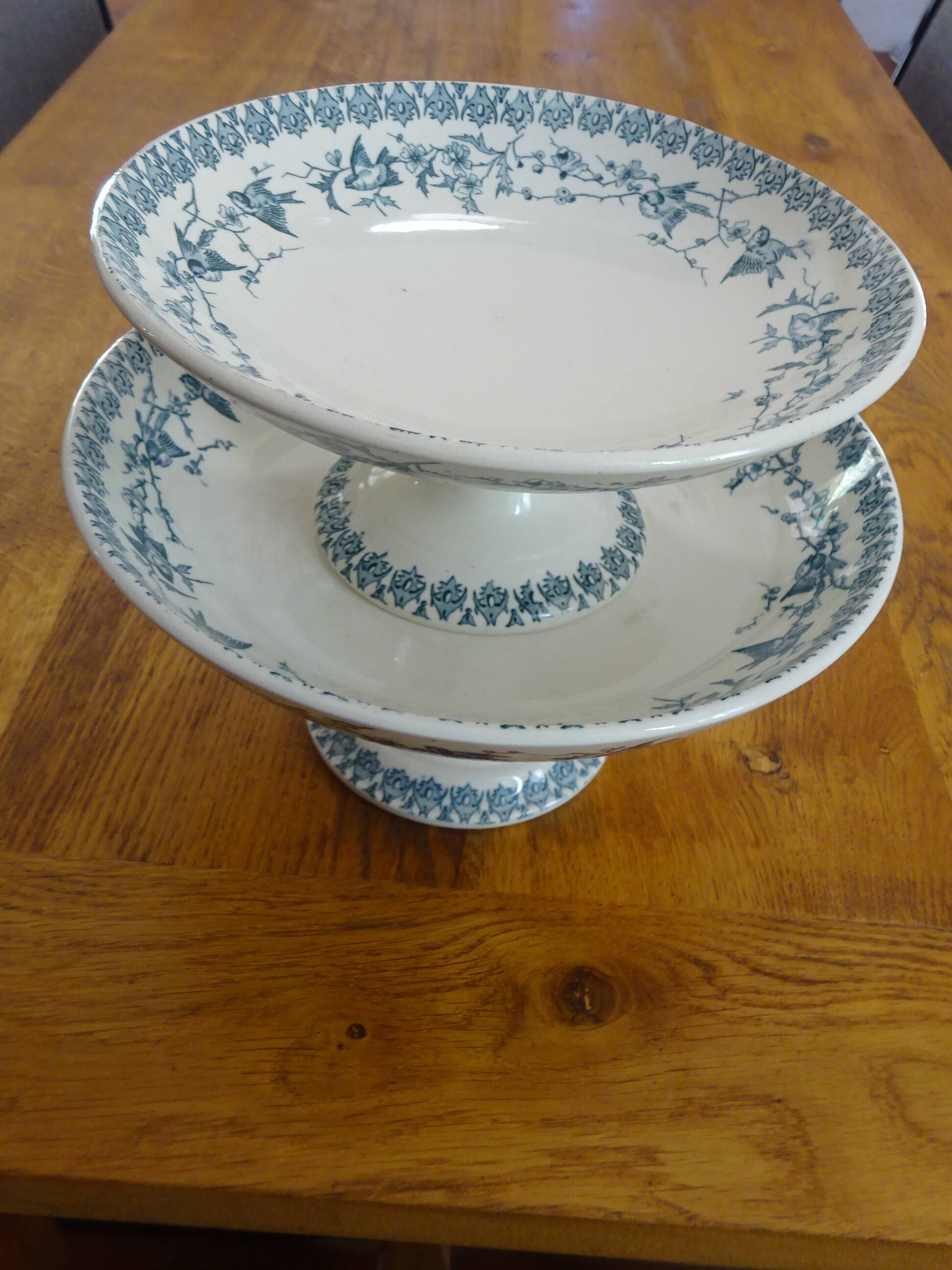 Large compote dish Terre de Fer