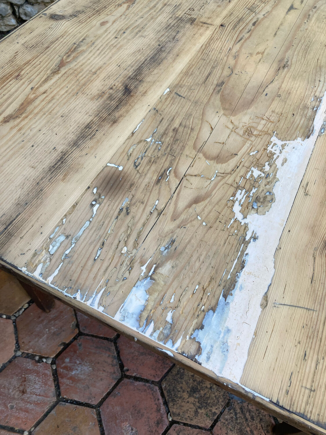 Vintage farmhouse table