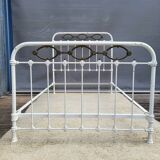 Art Deco brass almond metal bed 120x190