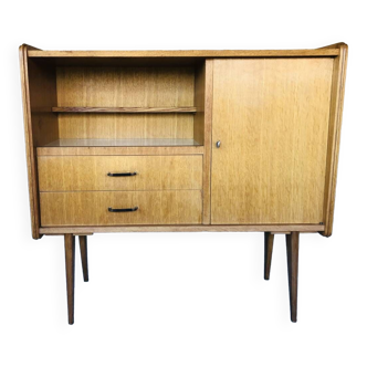 Meuble de rangement vintage sur pieds compas par SAM  Circa 50’s/60’s