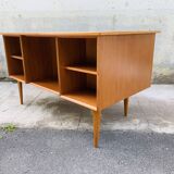Scandinavian double-sided teak office 60s