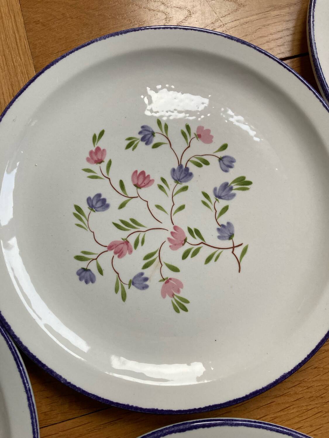 Dessert plates flowers mill of wolves MDL