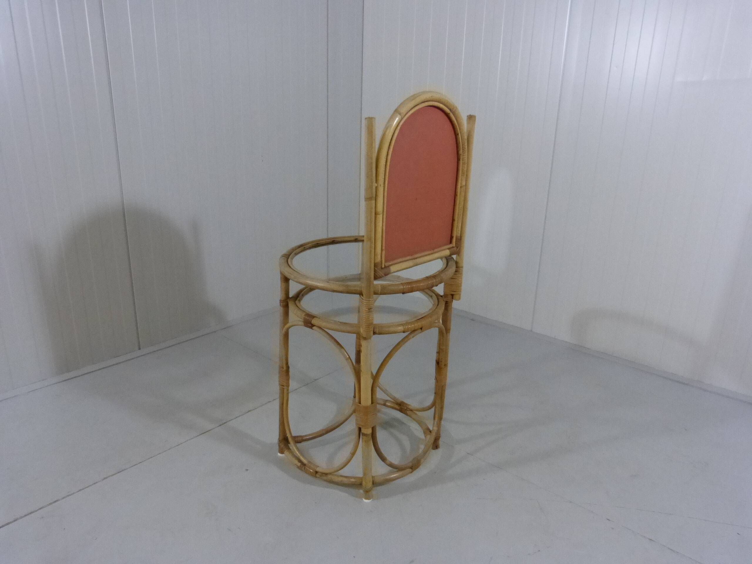 Vintage rattan dressing table 1970's