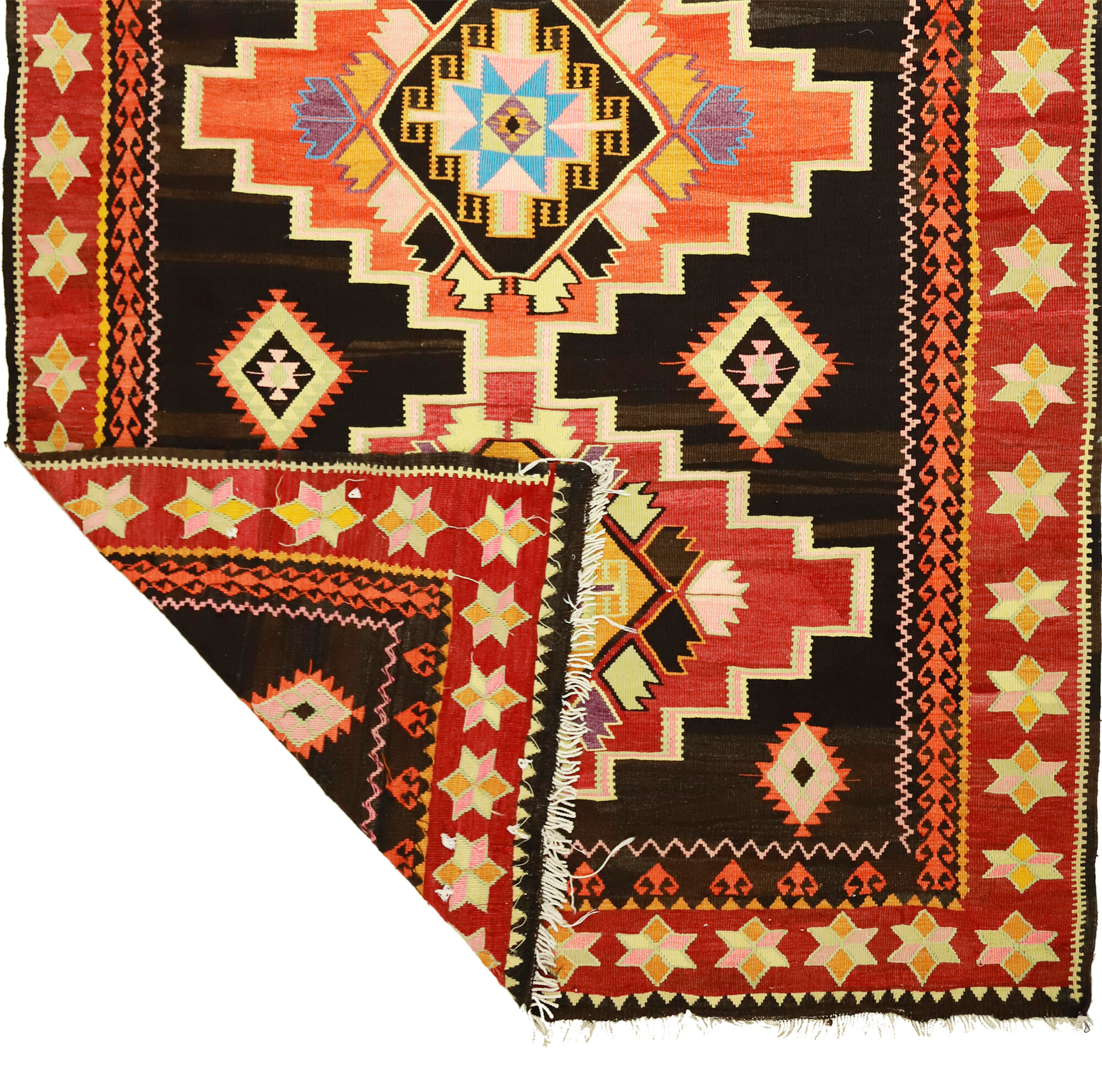Anatolian handmade kilim rug 308 cm x 195 cm