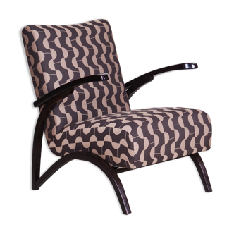 Art deco armchair designed by Halabala and Made by Up Závody 1930