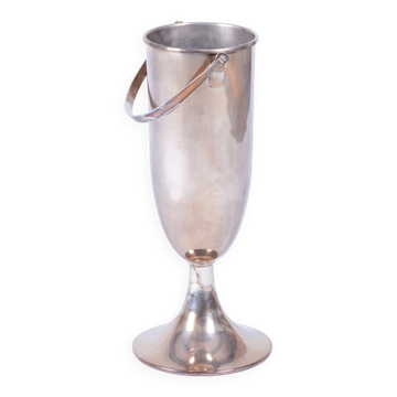 Refroidisseur à champagne Art Déco en métal argenté, France, années 1920