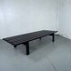 Mid-century modern Japandi black slat bench coffee table by Martin Visser for 't Spectrum, 1960s