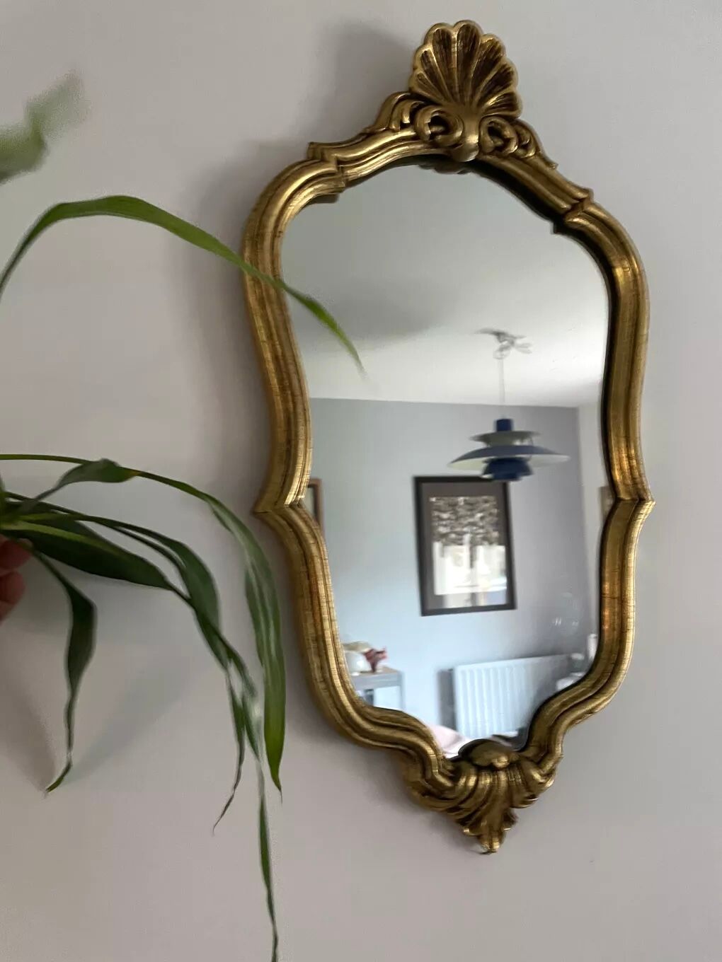 Vintage golden mirror