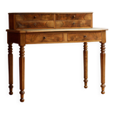 Tiered walnut desk, 19th century (circa 1860)