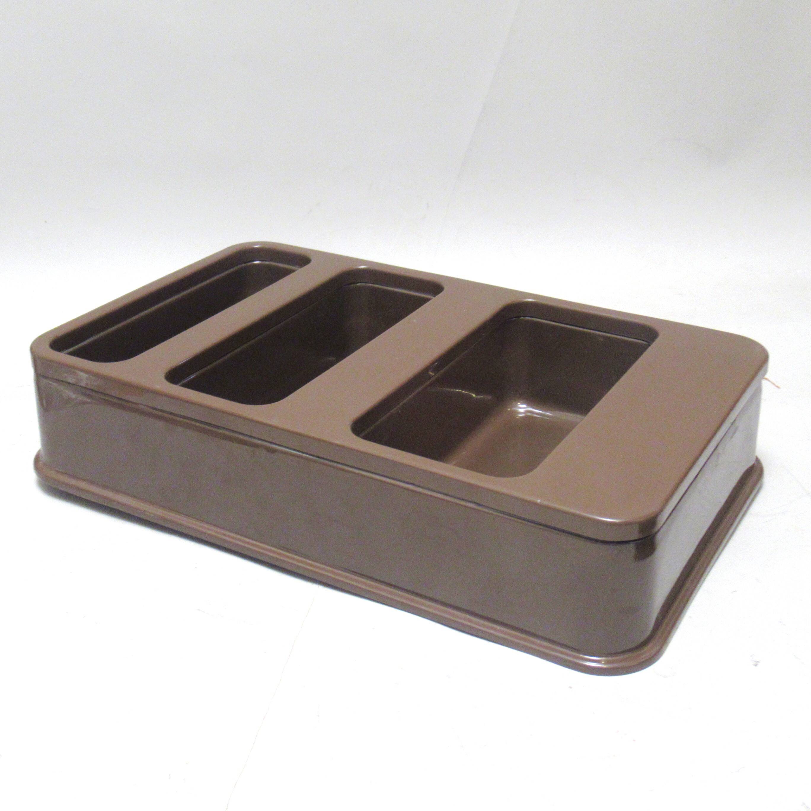 Brown plastic shelf Jan6Lin Viaud Prisunic