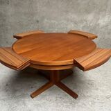 Scandinavian flip flap lotus table by drylund in teak 1960