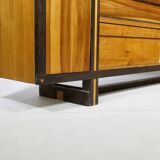 Handcrafted Solid Wood Sideboard in Wenge & Cherry, 1970 Vintage