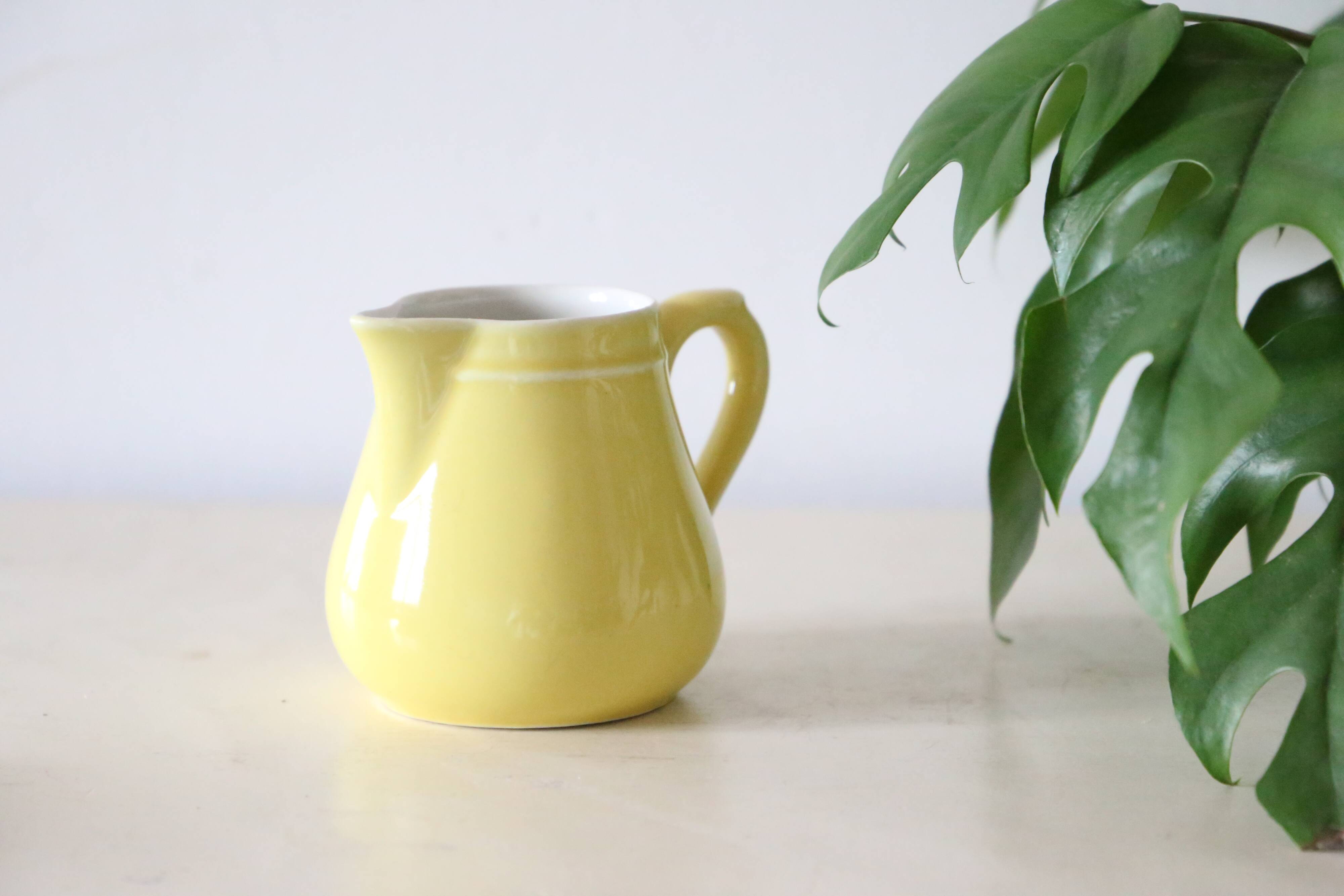 Ceramic creamer, vintage, France, 1950