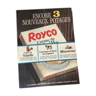 Publicité vintage à encadrer royco