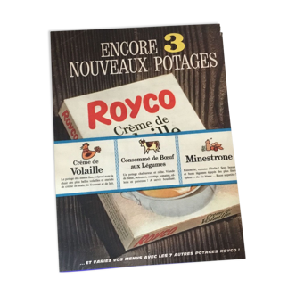 Vintage advertising to frame royco