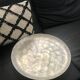 Round mother-of-pearl tray