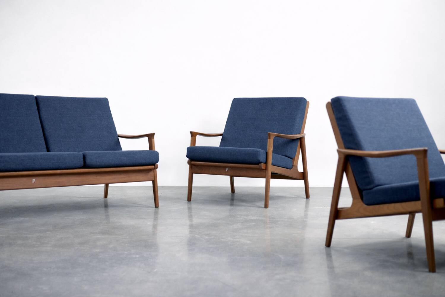 Vintage Mid-Century Australian Modern Teak Sofa & Armchairs by Parker Furniture