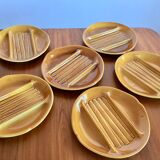 6 asparagus plates of Salins baths