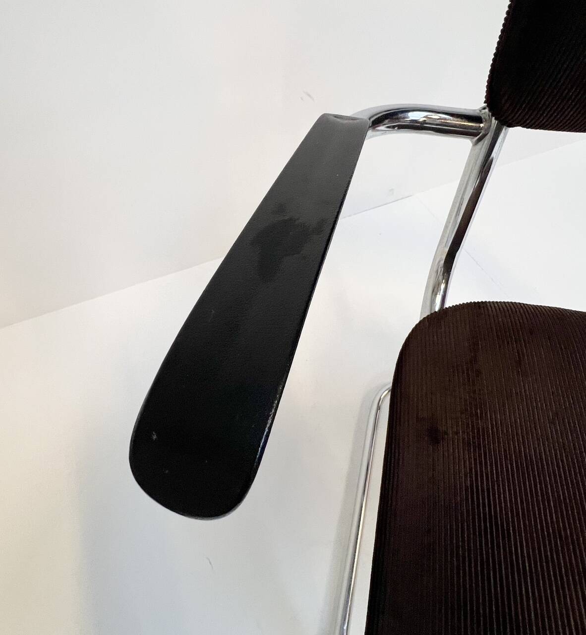 Set metal dining chairs in Gispen style (4), 1970s