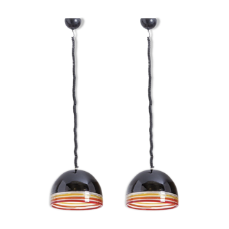 Pair of Leucos ceiling lights