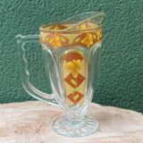Pichet à limonade en verre, art déco