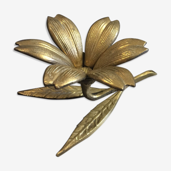 Brass flower ashtray