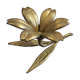 Brass flower ashtray