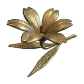 Brass flower ashtray