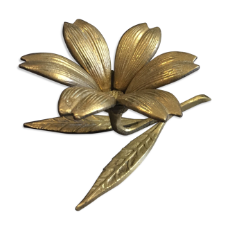 Brass flower ashtray