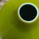 Green ceramic vase with stamp