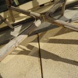 4 vintage bistrot de Paris rattan chairs