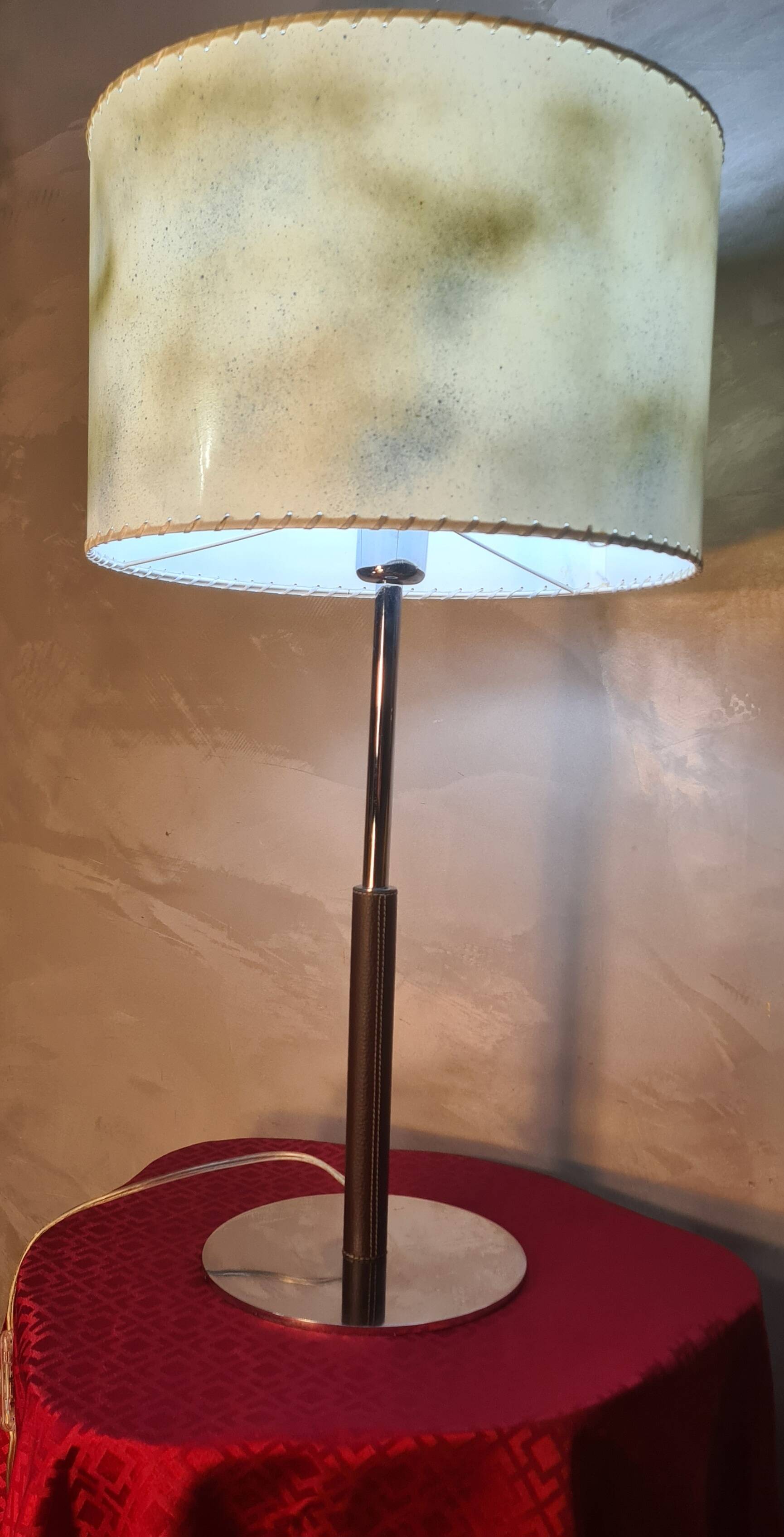 leather-covered lamp 1975 to 85