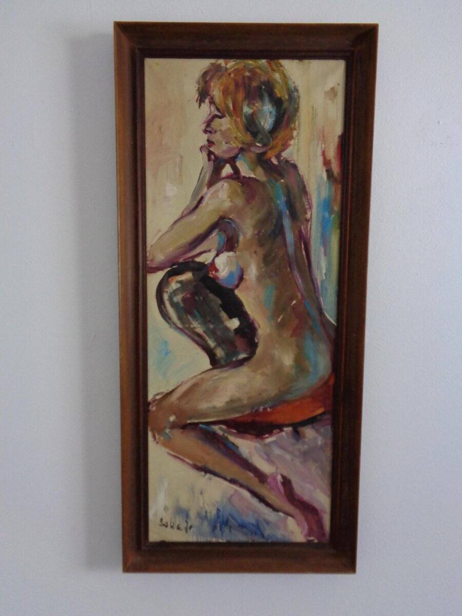 Oil on Canvas, 1970s, Framed