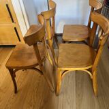 4 chaises bistrot vintage