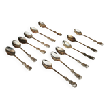 Set of 12 vintage silver-plated teaspoons