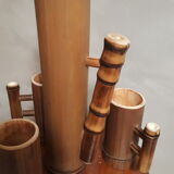 Carafe and bamboo glasses 1970