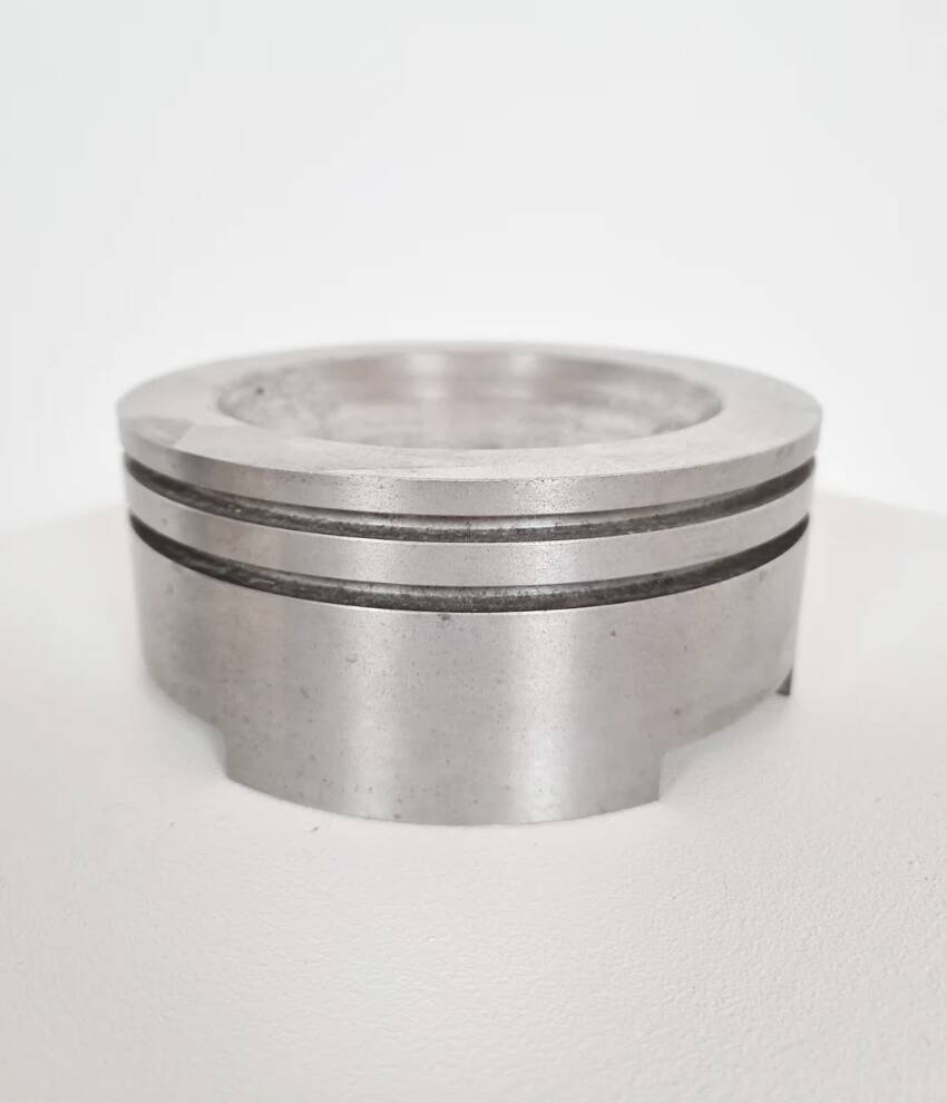 Brushed steel ashtray